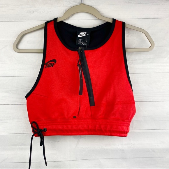 Nike Tops - NWT Women’s Nike Sportswear Tech Fleece Red Tank